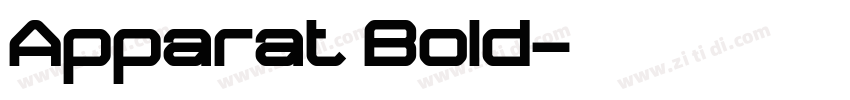 Apparat Bold字体转换
